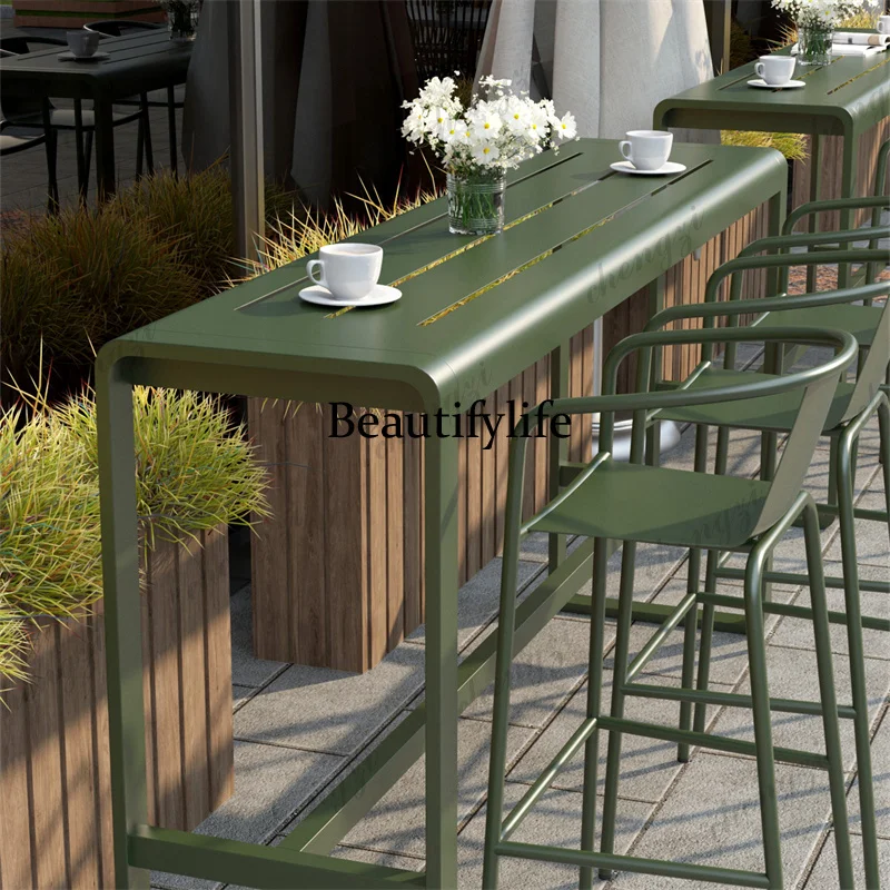 Wrought Iron Garden Furniture Sets Modern Leisure Courtyard Balcony Garden Furniture Sets Window Long Muebles Patio Furniture