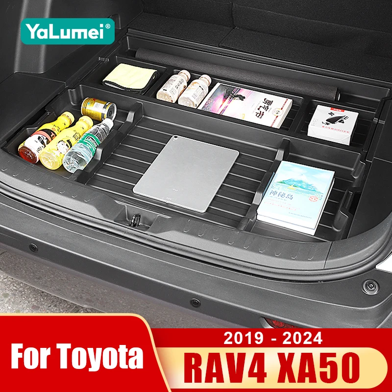 

For Toyota RAV4 XA50 2019 2020 2021 2022 2023 2024 RAV 4 Hybrid Car Trunk Cover Spare Tire Storage Box Case Accessories