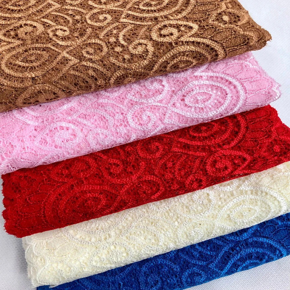 

10Yard 14color Lace Fabric 18cm Width Cotton Embroidered Sewing Supplies Ribbon Lace Trim Dress DIY Garment Curtains Accessories