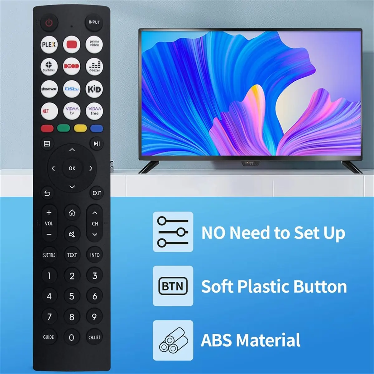 Latest Model Replace EN2J36H Remote Control for 4K ULED LED LCD TV 65U7HQ 55U8HQ 55U8HAU 65U8HQ 75U8HAU 55E7HQ 65U8HAU