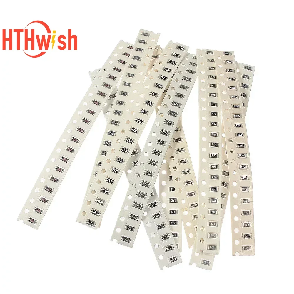 50/200 PCS SMD Resistor Assorted Kit 10 Values 1% Precision Resistor Set 0603 0805 1206 2512 DIY Electronic Components