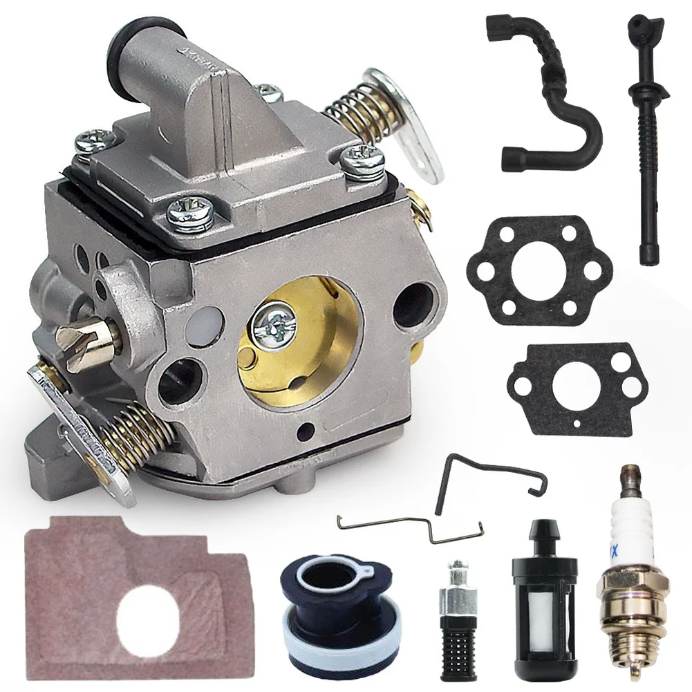 

Запчасти для ремонта бензопил: Карбюратор для бензопилы MS180, прецизионная обработка, в комплекте прокладка карбюратора и масляный фильтр