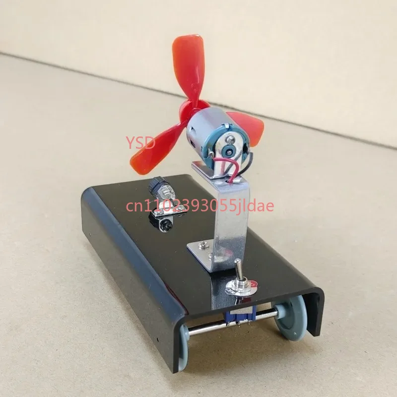 Recoil Propeller Wind Trolley Physics Reaction Force Experiment Device