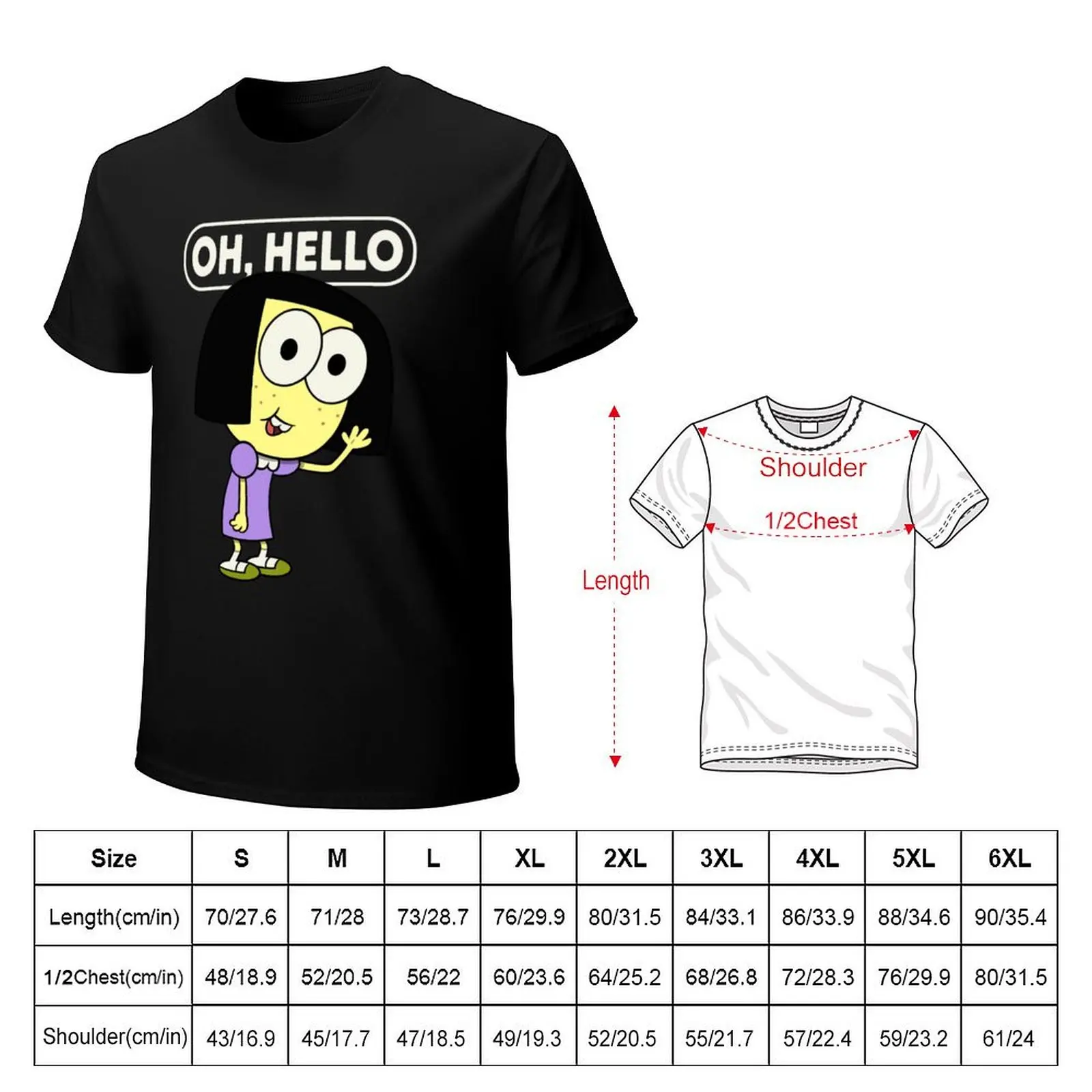 Tilly Oh, Hello Greeting T-Shirt Casual Everyday Short Sleeve T-Shirt