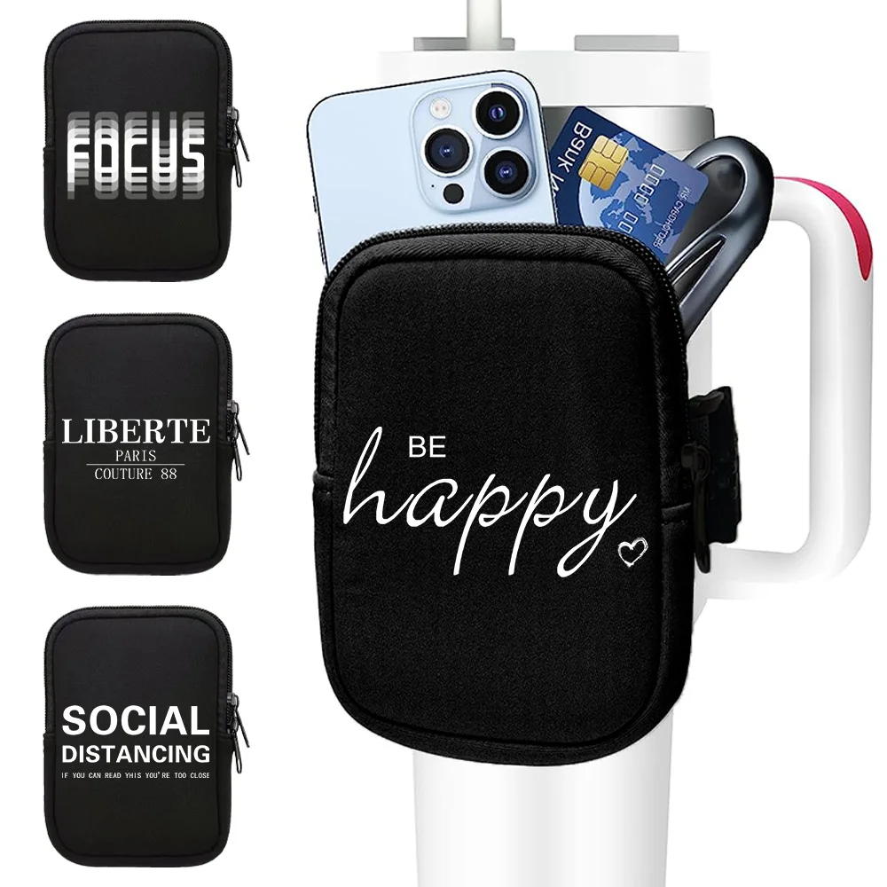 

Water Cup Bag Sports Kettle Accessory Key Coin 40oz/20oz/30oz Storage Bags Text Series Outdoor Sports Fitness Accessories