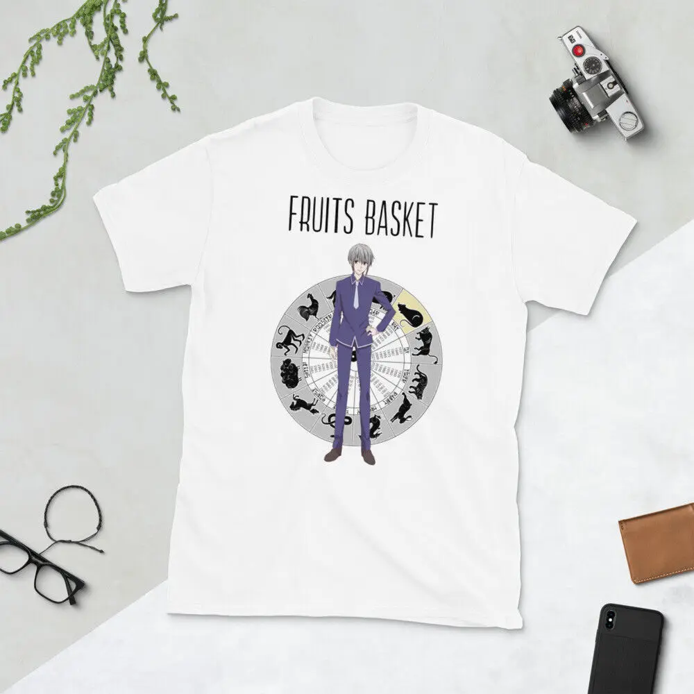 Yuki Sohma Fruits Basket Anime Short-Sleeve Unisex T-Shirt Size S M L XL 2XL 3XL