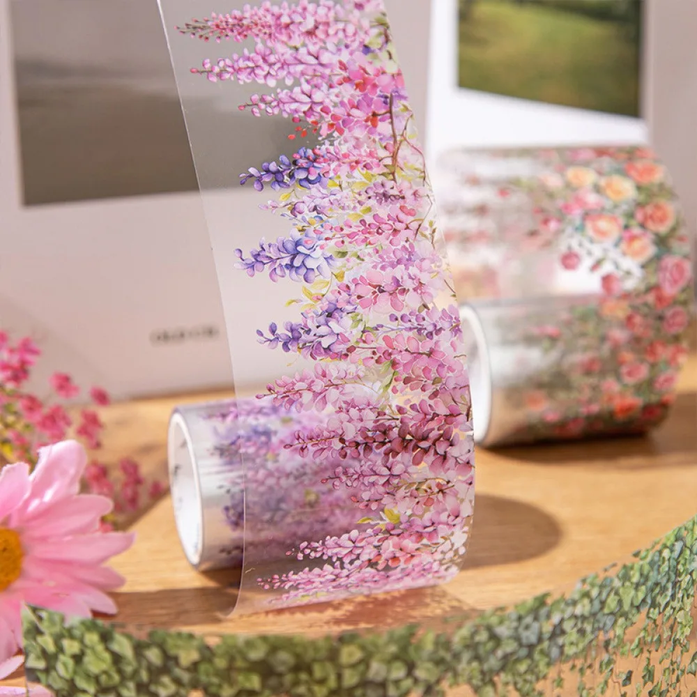 1Pc Flower vine sticker Rose Bougainvillea Ivy vine moss beautiful sticker DIY handmade photo album decorative sticker
