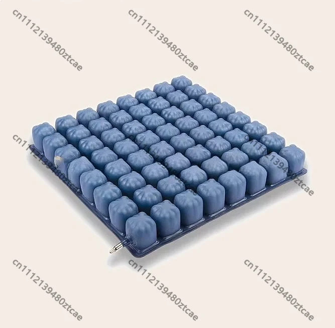 Inflatable Wheelchair Cushion Pressure Relief Air Pad 41x41x8cm Anti Slip Seat Mat for Elderly