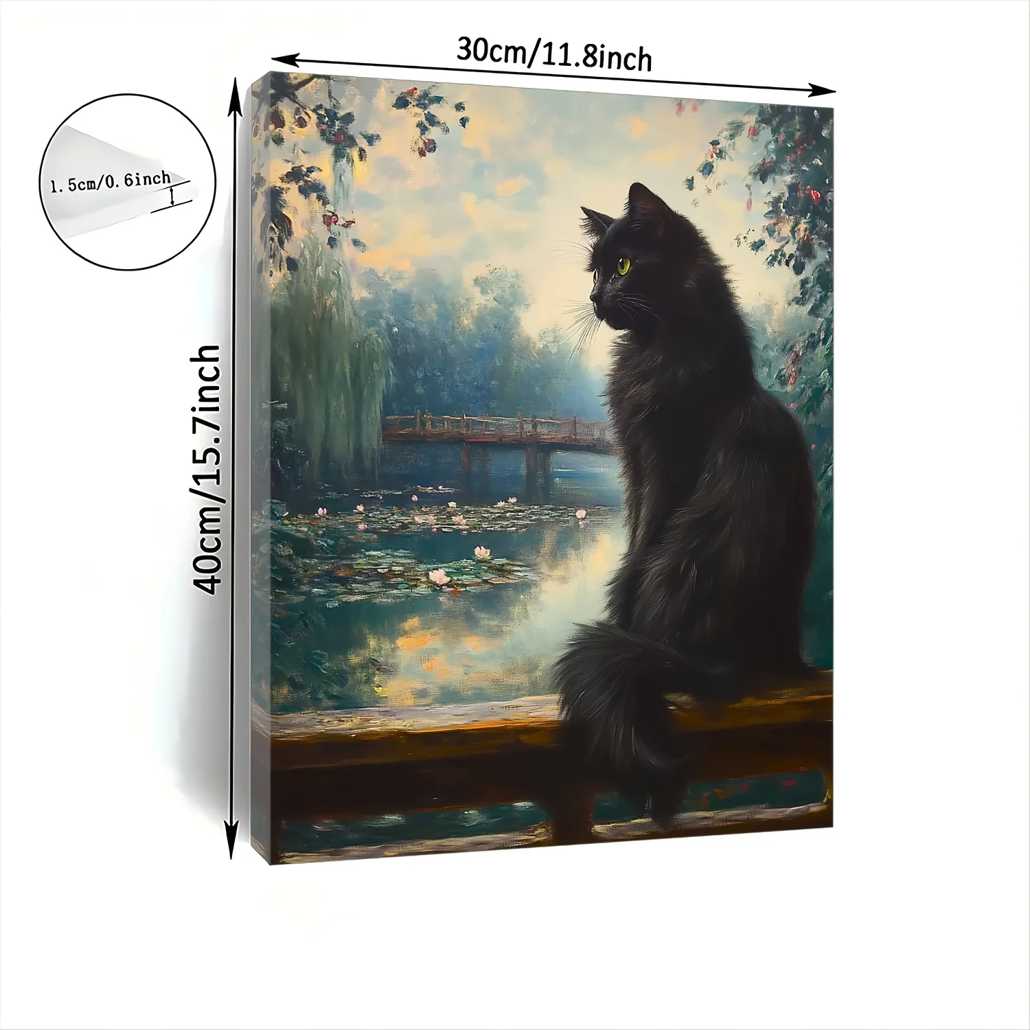 Whimsical and cute art paintings cat posters printed posters decorative murals home decor and interior frame paintings