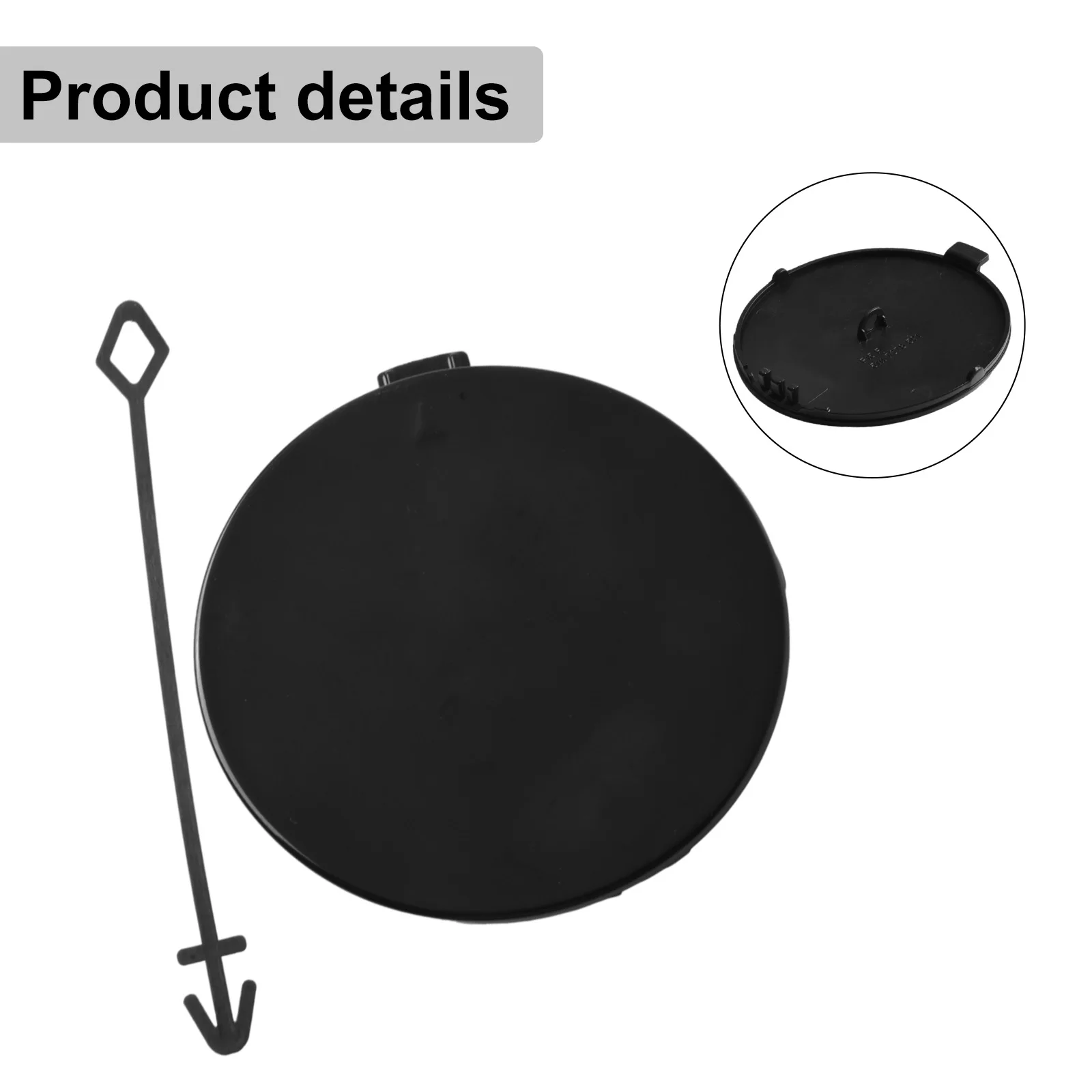 

For BMW For X5 F15 Front Tow Hook Cover 2014 2018 Sturdy Plastic Material with Precise Dimensions for Perfect Fit