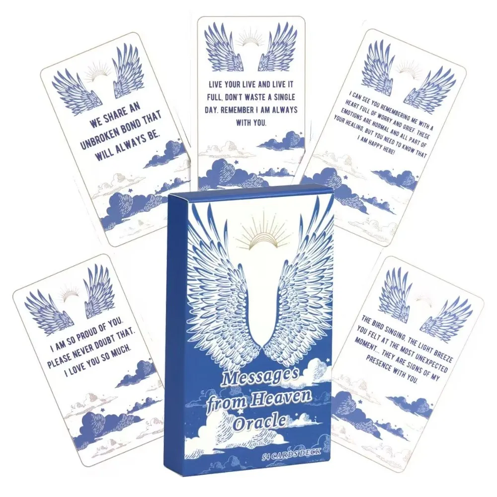 

10.3*6cm Messages From Heaven Oracle Cards - 54 Pcs Cards with Guidance From Your Crossed Over Loved Ones for General Readings