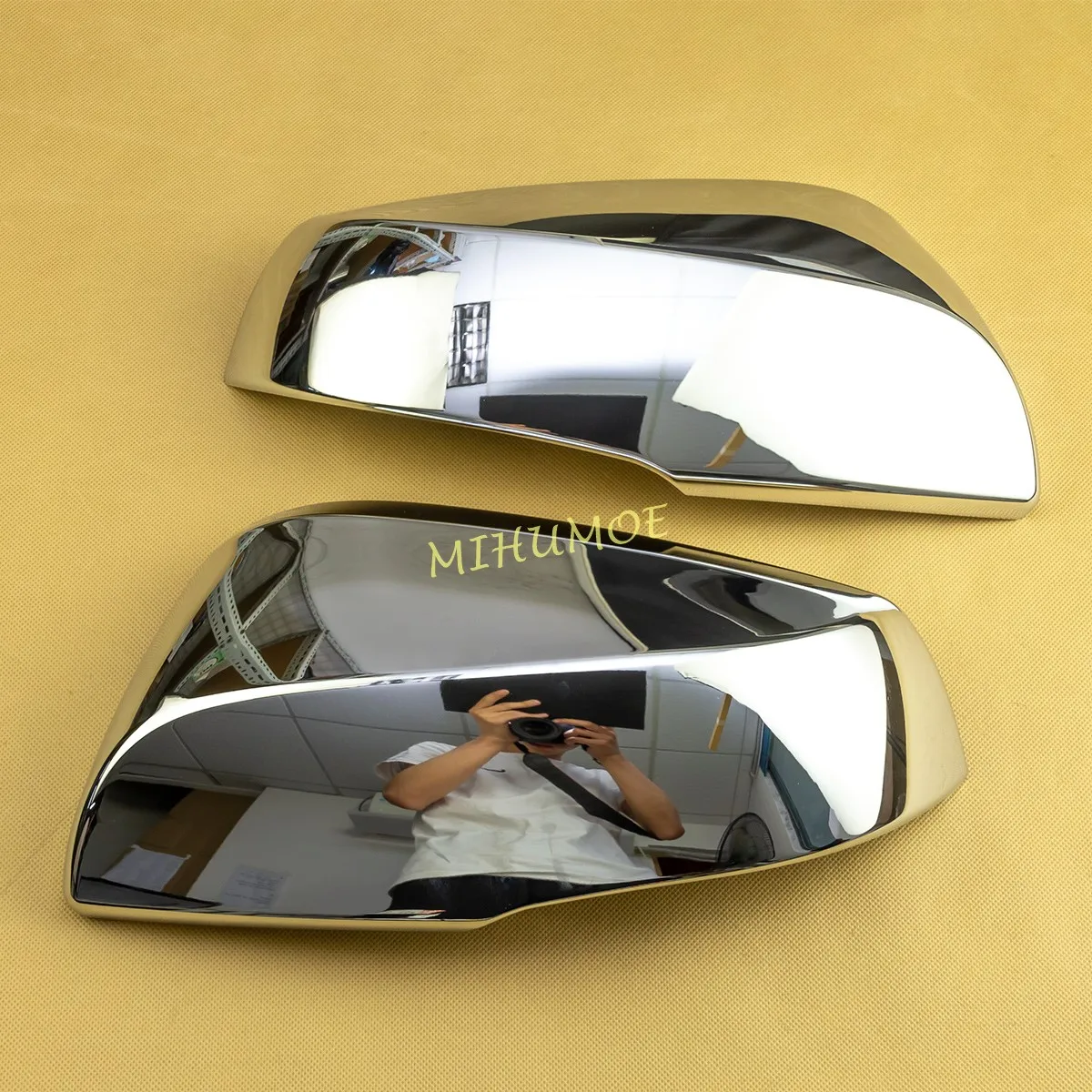 ABS Chrome Exterior Car Side Rearview Mirror Cover Cap Overlay For 2019-2025 Toyota Highlander RAV4 Sienna Kluger Suzuki Across