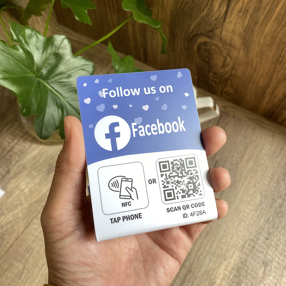 NFCテーブルディスプレイスタンド,3 "x",タップスタンド,Instagram,Facebook, NFC