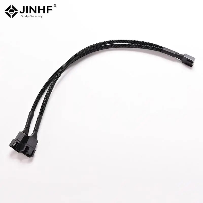 1PC 4 Pin PWM Splitter Cable 4Pin PWM Female To 3/4 Pin PWM Adapter Cable For Computer CPU Case Fan Sleeved Adapter Power Cable