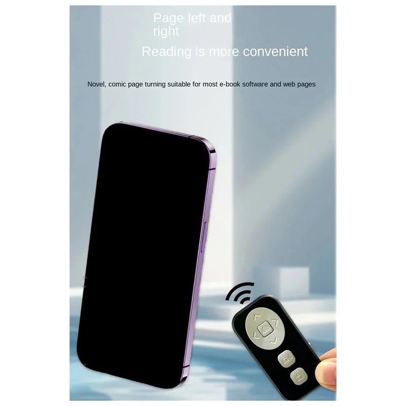 ABVO-For Tiktok Mobile Self Timer Zoom Function Bluetooth Remote Controller, Page Turning, Liking, Self Timer Short Video