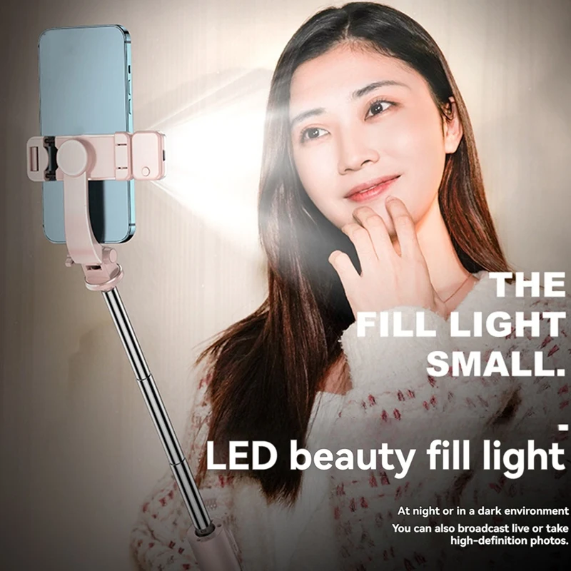 ไร้สายSelfie Stickขาตั้งกล้องพร้อมบลูทูธระยะไกลขาตั้งกล้องขยายได้สําหรับVideo LiveมือถือDesk Mount A