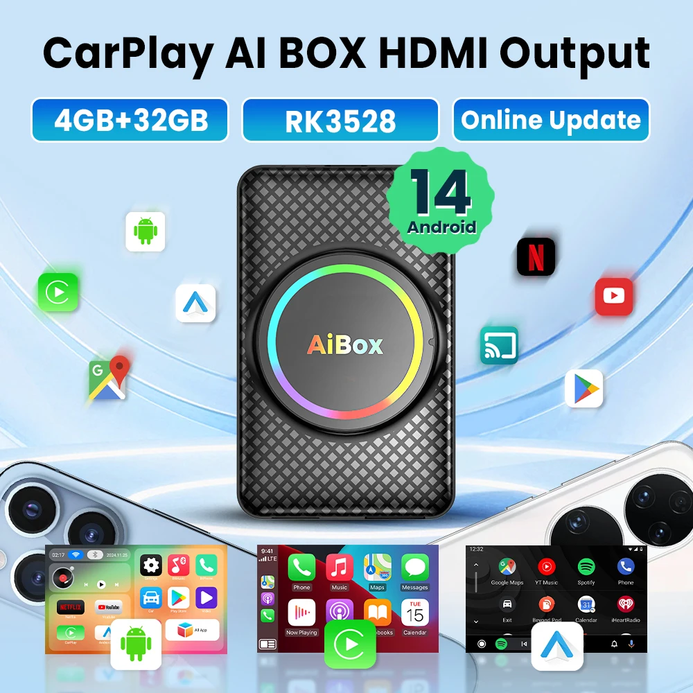 ما هو أفضل حل لتحويل سيارتك إلى نظام ترفيهي ذكي بدعم CarPlay وAndroid Auto بدون أسلاك؟