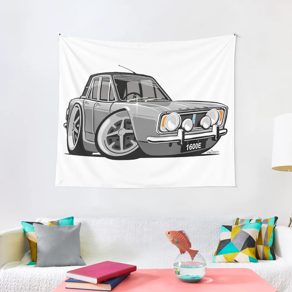 Ford Cortina 1600E caricature silver Tapestry Room Decorations Aesthetics Decoration Home Tapestry