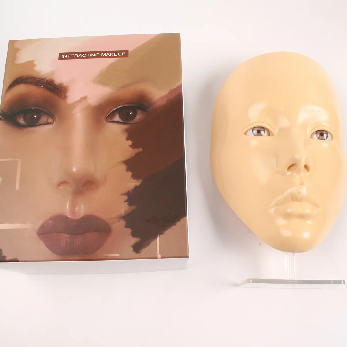 แผ่นซิลิโคนฝึกแต่งหน้าแบบเต็มห - Beauty Makeup Academy บทวิจารณ์และราคา
