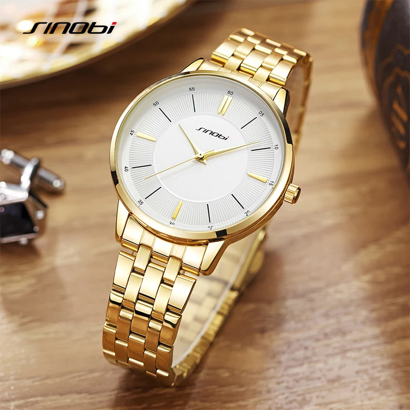 SINOBI Luxury Men's Watches Fashion Design Man Quartz Wristwatches Casual Business for Male Best Gifst Clock relogios masculinos