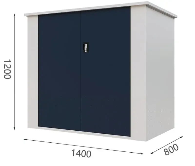 Garden Shed Storage cabinet with 2 Door Unit  Garage Tool Organisation Cabinet