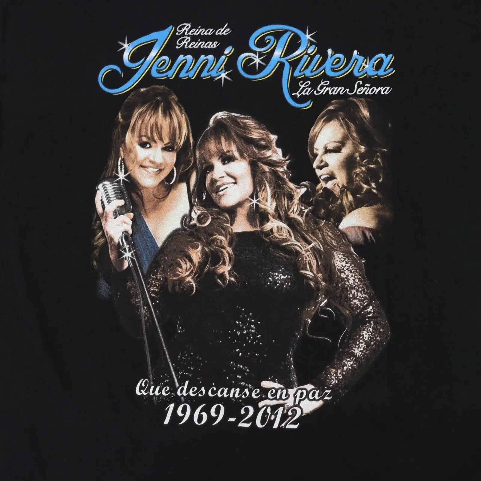 Jenni Rivera 1969 2012 Thank You Shirt Black Classic Unisex S-5XL 2C084