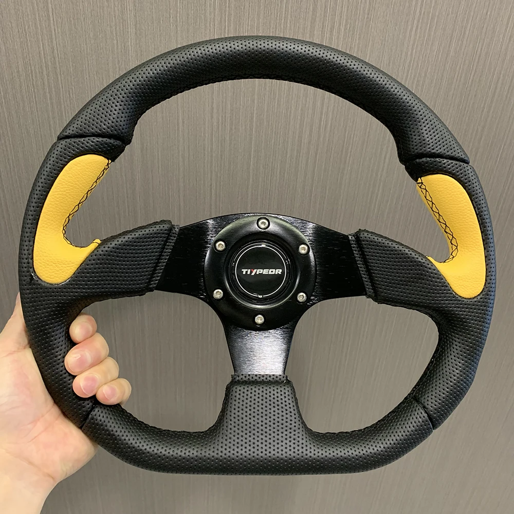 320mm 13 Inch Tiypeor Universal Pvc Racing Steering Wheel Sim Racing Sports Game Steering Wheel Car Accessories