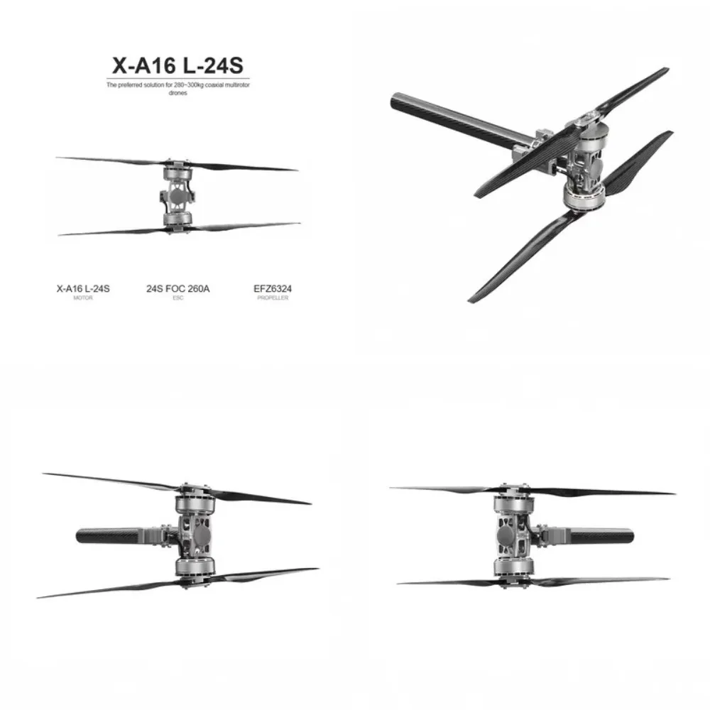 X-A16L-24S is suitable for 280~ 300kg coaxial multi-rotor electric vertical take-off and landing manned ultra-light