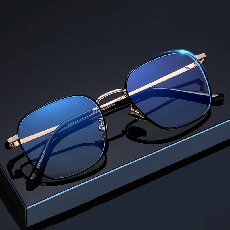 Men Square Alloy Bl… - image