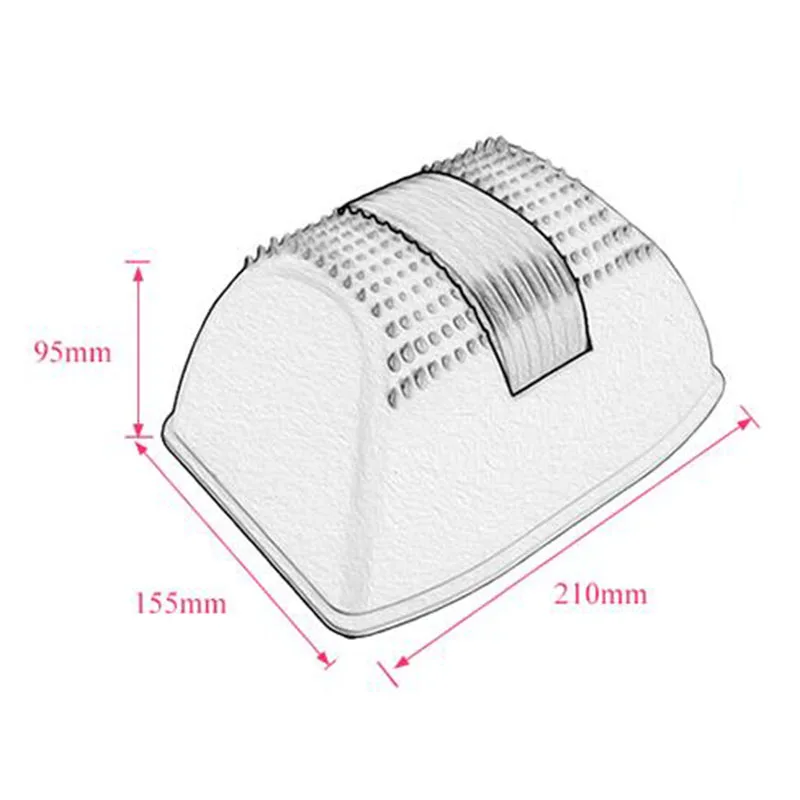 Alat Pijat Leher Portabel Baru, Penyangga Leher dengan Penyesuaian Lengkungan untuk Perawatan Kesehatan, Bantal Pijat Leher untuk Tidur Nyenyak