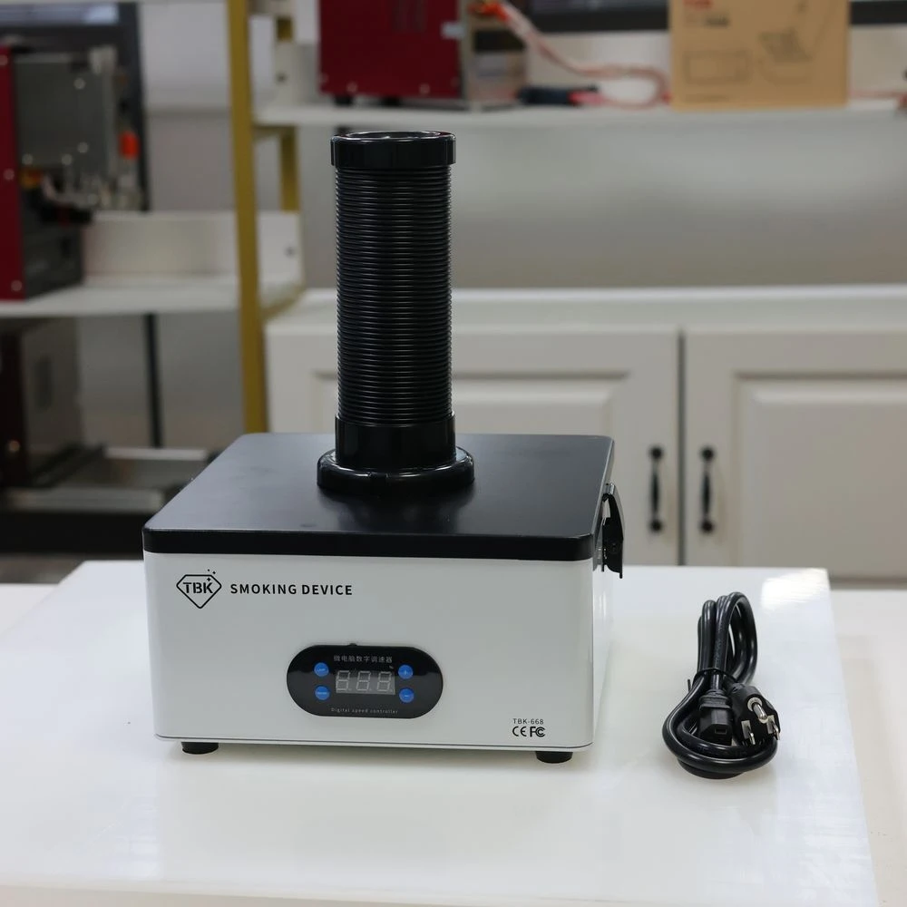 TBK-668 Forte aspirazione Purificazione efficiente Strumento per fumatori Detergente per saldatura Estrattore di fumi Filtro dell'aria con luce a LED