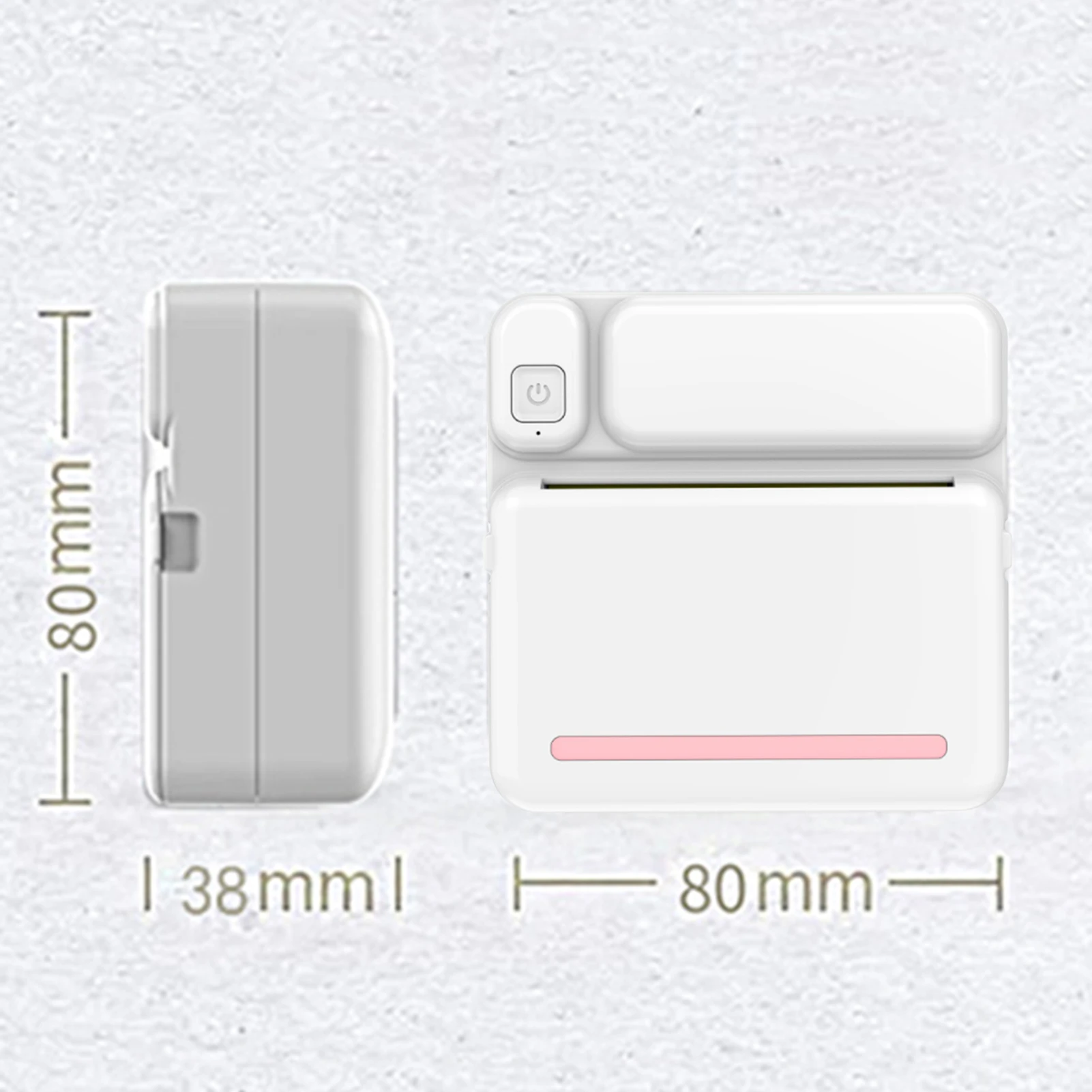 Mini imprimante thermique Portable 200DPI, papier Photo de poche pour utilisation avec application sans fil, dents bleues, cadeaux pour étudiants