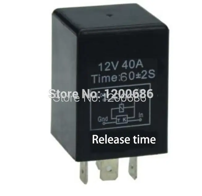 Normally Off F YS020 30A 1 minutes delay off after signal reset switch on 12V Time Delay Relay 60 second delay release off relay