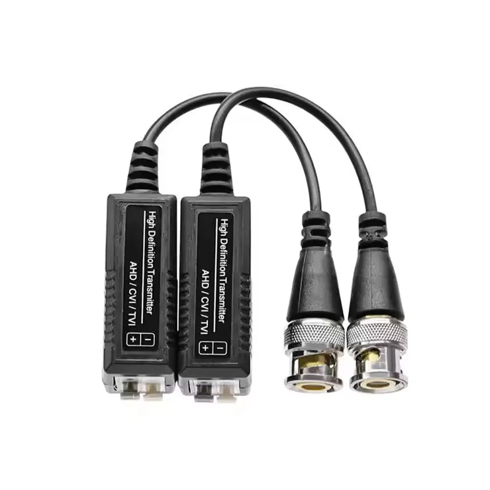 Imagem -03 - Twisted Bnc Cctv Video Balun Transceptores Passivos Utp Balun Cat5 Ahd Cvi Tvi Pcs Pares