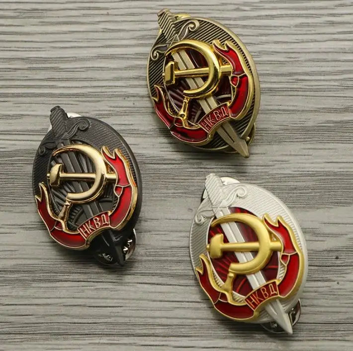 En stock réplica conmemorativa del certificado del Ministerio Soviético de Asuntos Internos, medalla de Cheka, emblema KGB, soviético