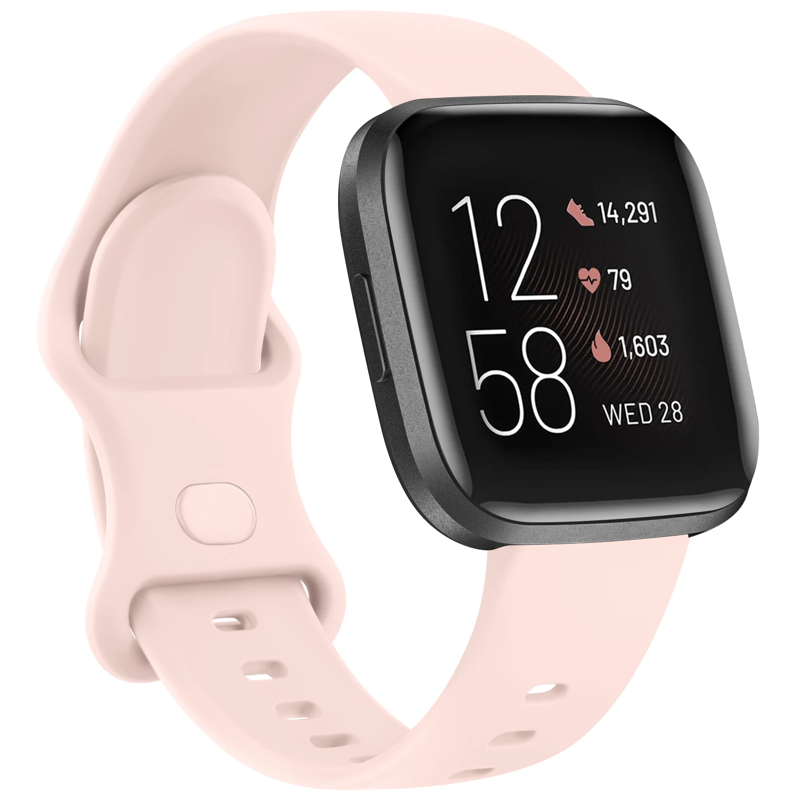 Ремешок силиконовый для спортивных часов Fitbit Versa 1/Versa 2/Versa Lite, сменный Браслет для Fitbit Versa 1 2 Lite