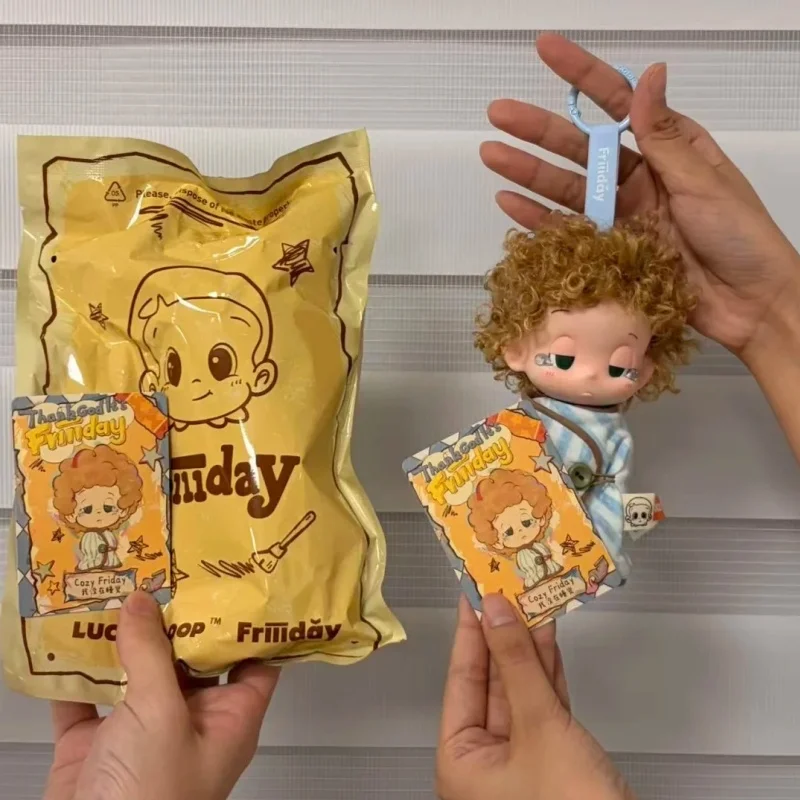 Lucky Loop Friday Blind Box Figure Cute Collectible Plush Doll Hanging Ornament Desktop Decoration  Adult Hobby Display toys