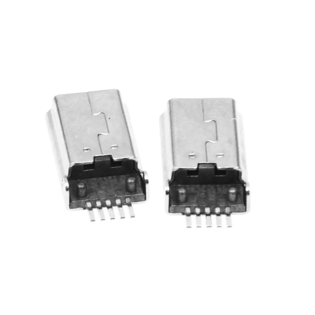 10 Pcs Mini USB Type B Plug Male 180 Degree 5-Pin SMD SMT Solder Jack Connector LPY