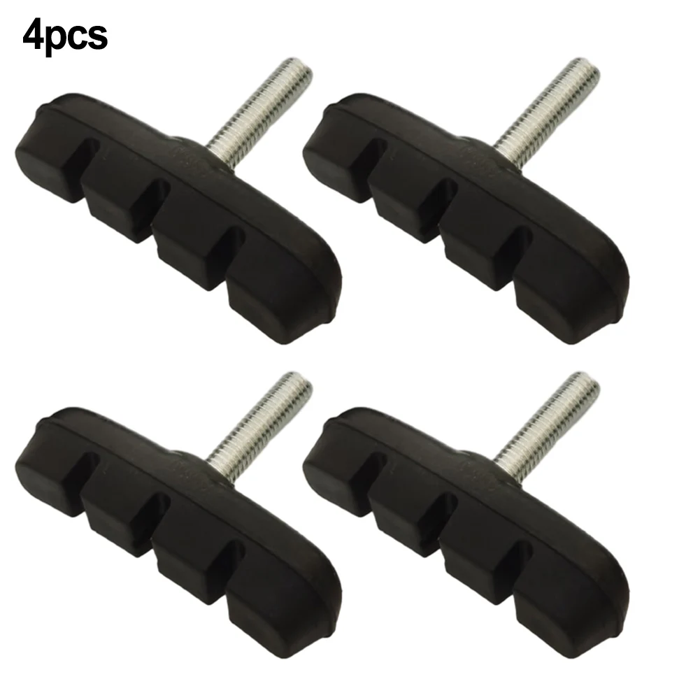 4PCS Bike Brake Pads Blocks Lightweight Rubber Mountain Road Bicycles Cycling V-brake Shoes Pads 55mm Mute Bicycle Accessories