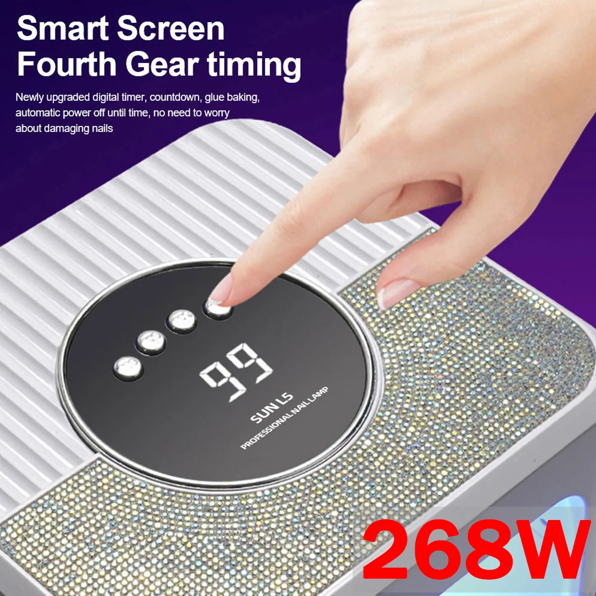

268W UV 45Pcs LED Nail Lamp Professional Nail Dryer Infrared Sensor Manicure Nail Light for Salon Equipment