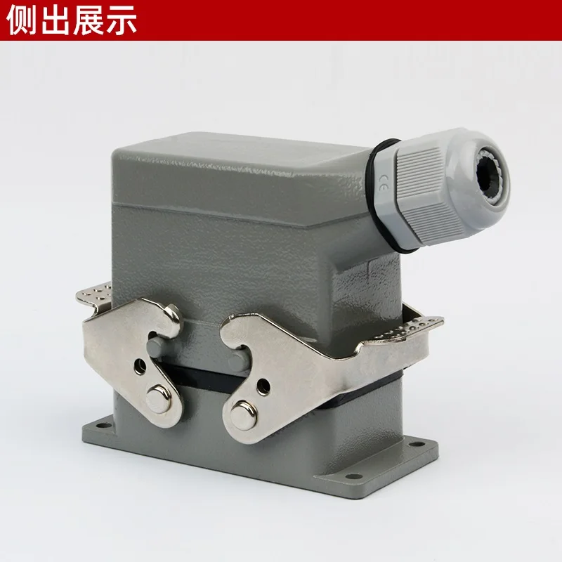 Heavy-duty connector HDC-HSB-004 4-core rectangular industrial waterproof aviation plug socket high current 35A