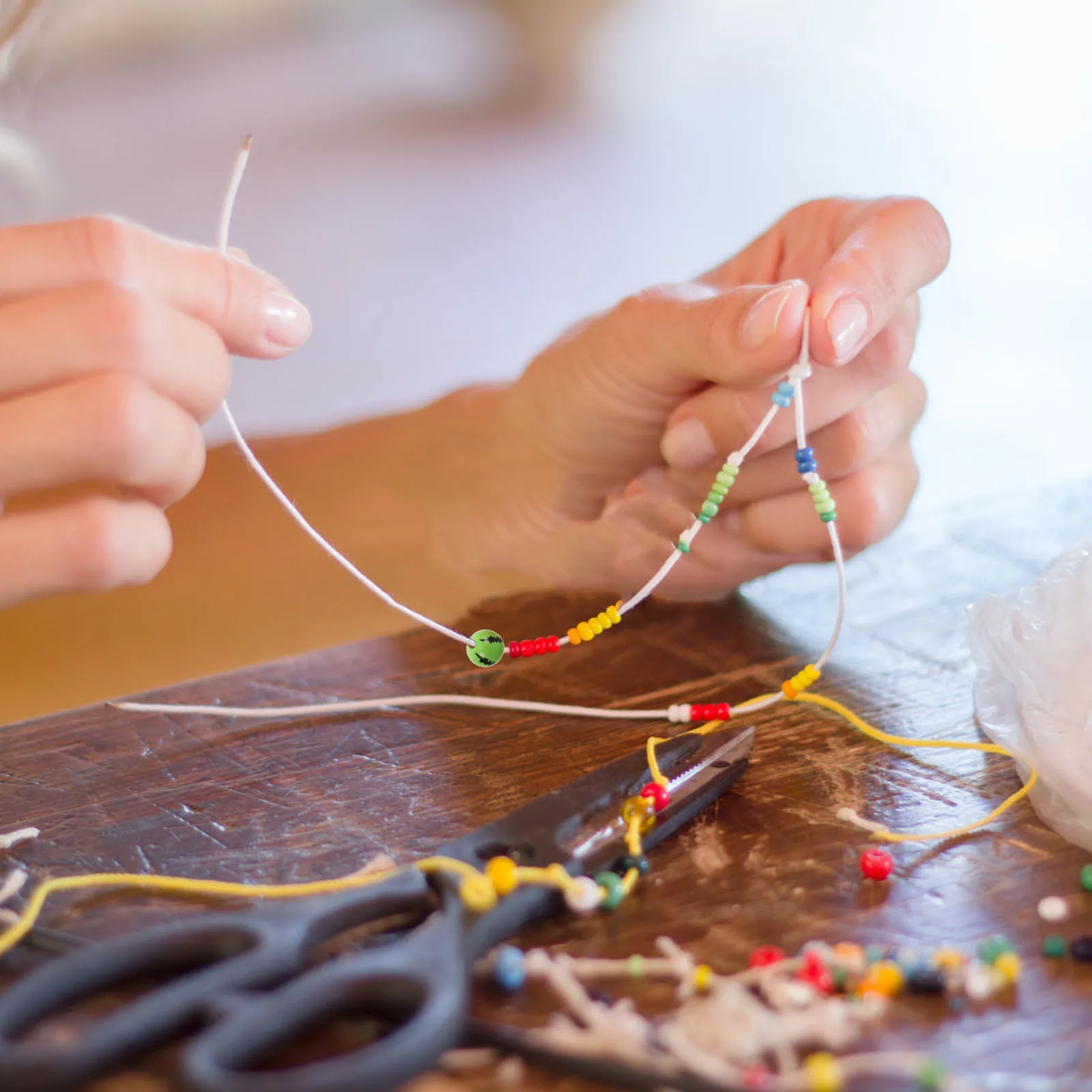 50Pcs Fruit Wooden Beads DIY Craft Loose Beads for Jewelry Making Necklaces Bracelets Earrings Charms Supplies