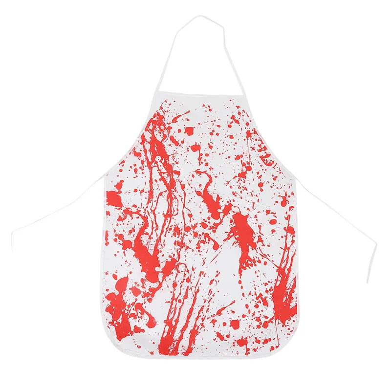 Halloween Cosplay Horror Costume Parody With Blood Apron Cos Bloody Butcher Simulation Blood Apron Kitchen Cosplay Makeup