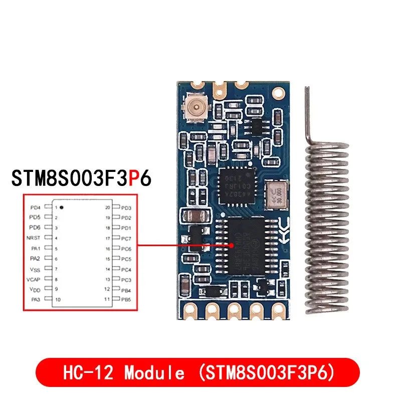 HC-12 433Mhz SI4438 modulo porta seriale Wireless 1000m con Antenna sostituire Bluetooth