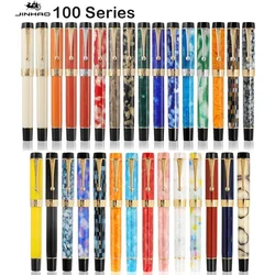 Jinhao 100 Centennial Resin Fountain Pen EF/F M / Bent Nib Golden Clip Business Office School Supplies Stationery PK 9019