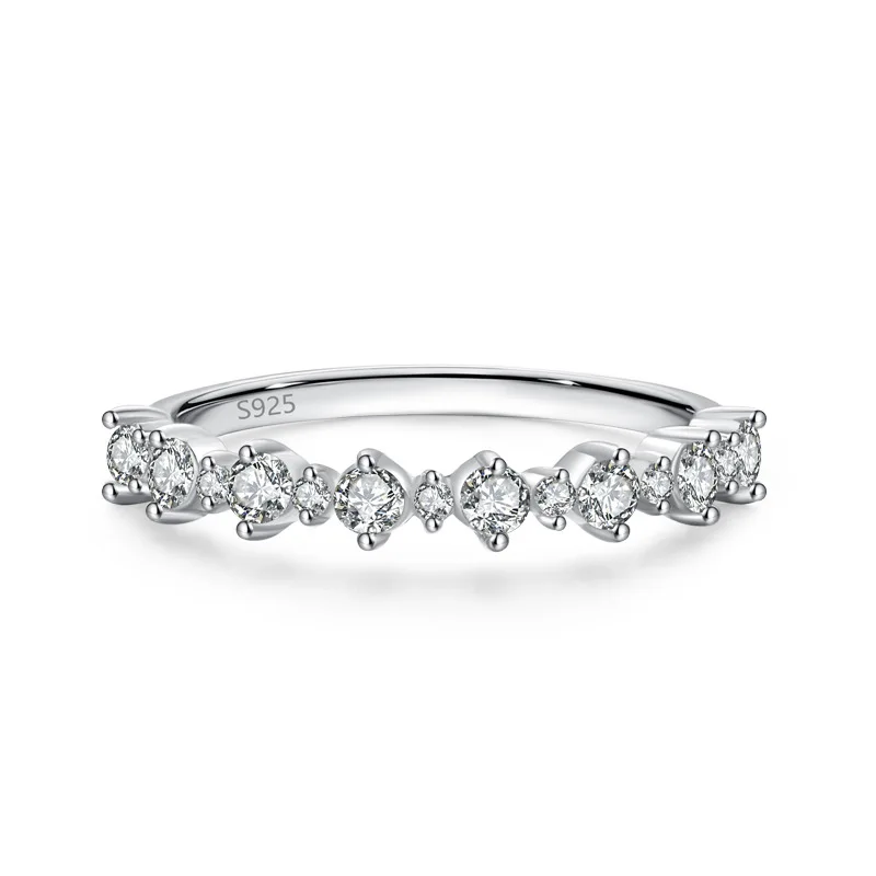 

Оптовая продажа стерлингового серебра Cz Dainty Plata 925, ювелирные изделия по индивидуальному заказу, серебряные кольца для женщин