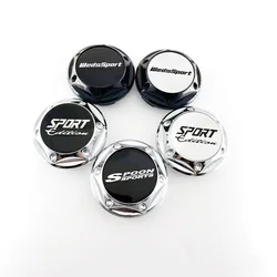 4PCS/lot 67MM Car 5Color Wheel Center Hub Caps for SPORT Logo chrome