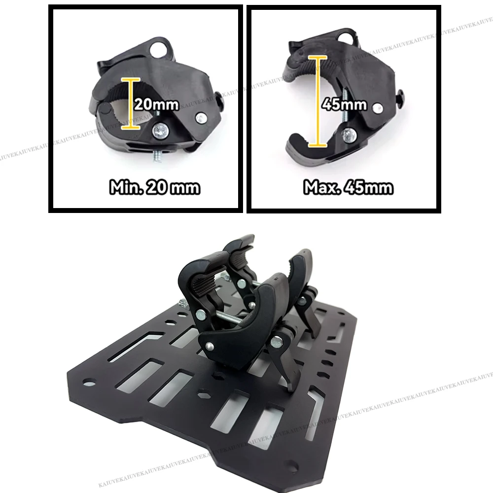 แผงโมลล์สำหรับกล่องเก็บของท้ายรถมอเตอร์ไซค์ สแตนเลส กันน้ำ แบบยุทธวิธี/อเนกประสงค์ กล่องข้างแบบโมดูลาร์