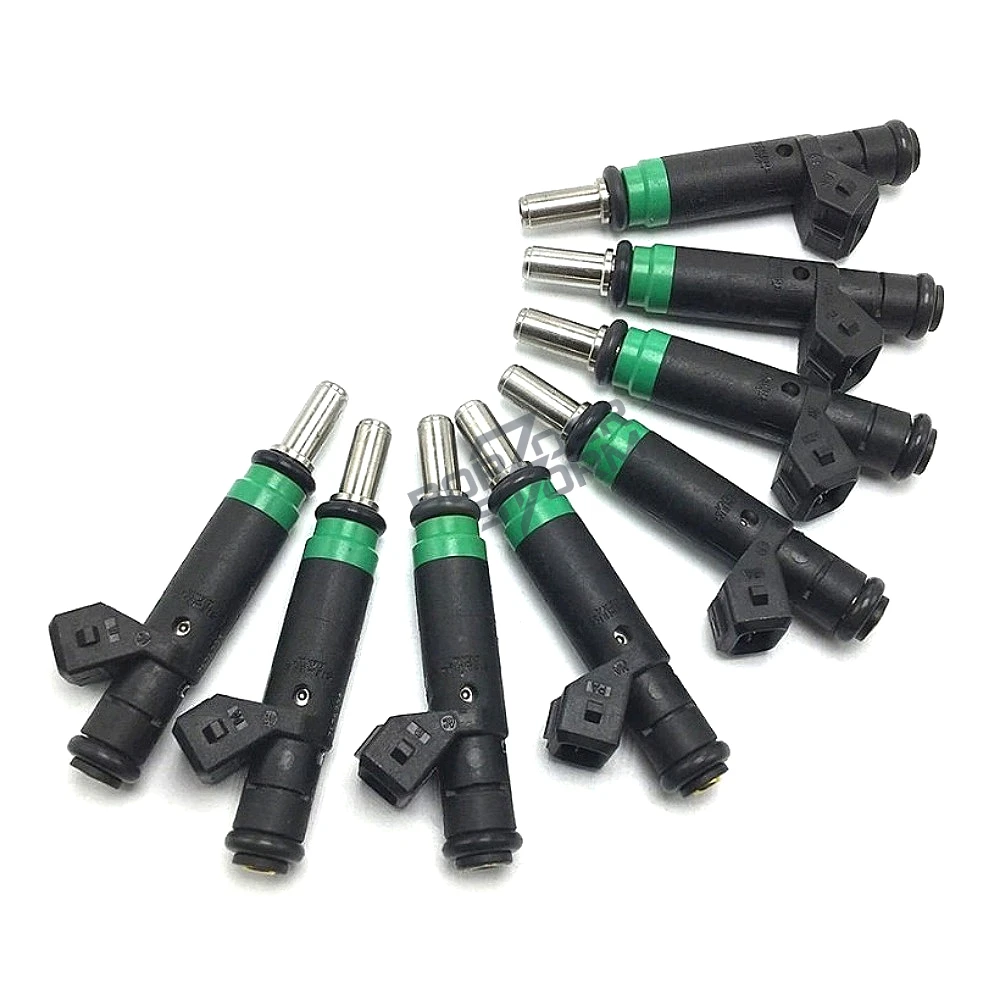 8Pcs 7525721 13647525721 Fuel Injectors For BMW E53 E60 E63 E65 E70 545i 550i 645Ci 650i 745i 750i X5 4.4L 4.8L V8 Engine Parts