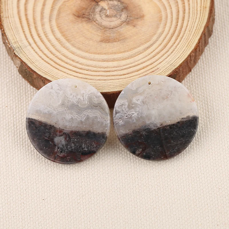 

B&F Agate Earring Beads for Jewelry Making, Handmade Natural stones beads, Stones for jewelry Making Supplies